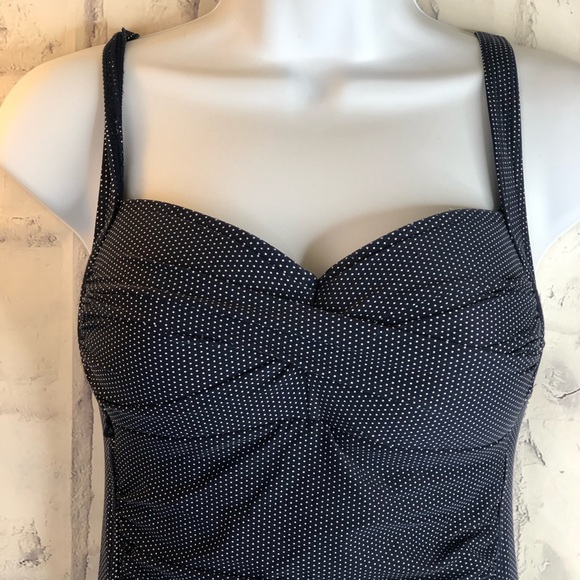 Niptuck Sorranto Blue white polka dots one piece - Picture 4 of 16